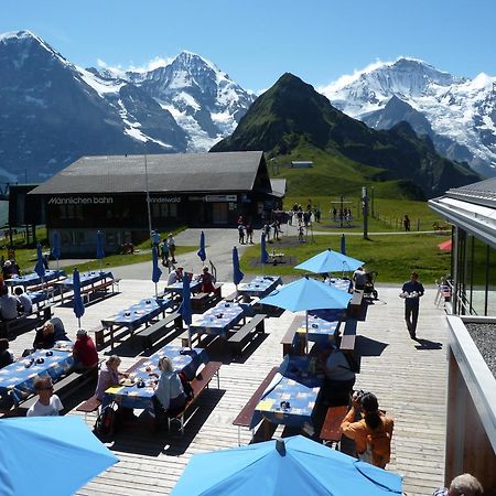 Hotel Berghaus Maennlichen Grindelwald Exterior foto